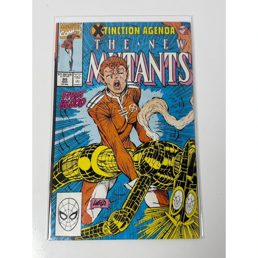 Marvel The New Mutants 95 X-Tinction Agenda Part 2 First Blood Liefeld 1990